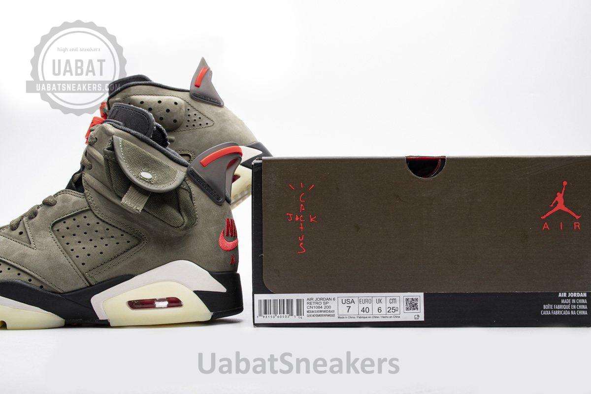 Travis Scott X Air Jordan 6 “Medium Olive" - Image 5