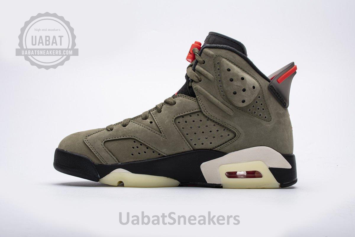 Travis Scott X Air Jordan 6 “Medium Olive" - Image 3