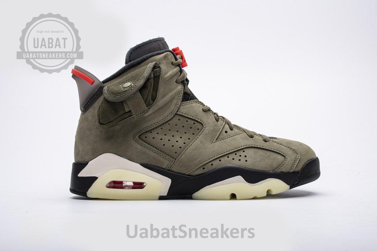 Travis Scott X Air Jordan 6 “Medium Olive" - Image 4