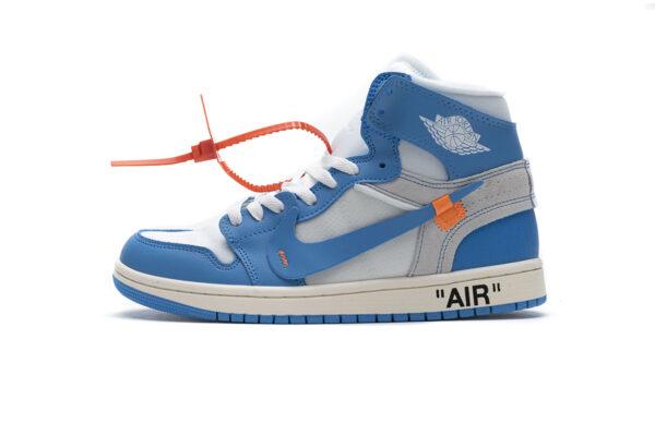 Jordan 1 Retro High Off-White University Blue Update Lace