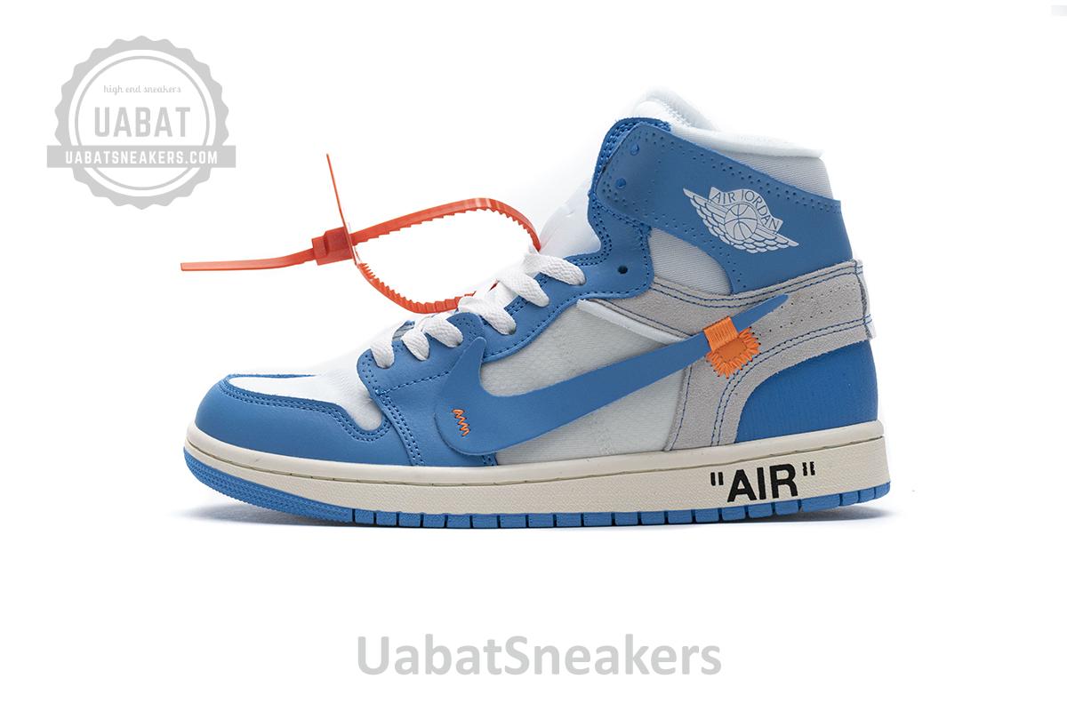 Jordan 1 Retro High Off-White University Blue Update Lace