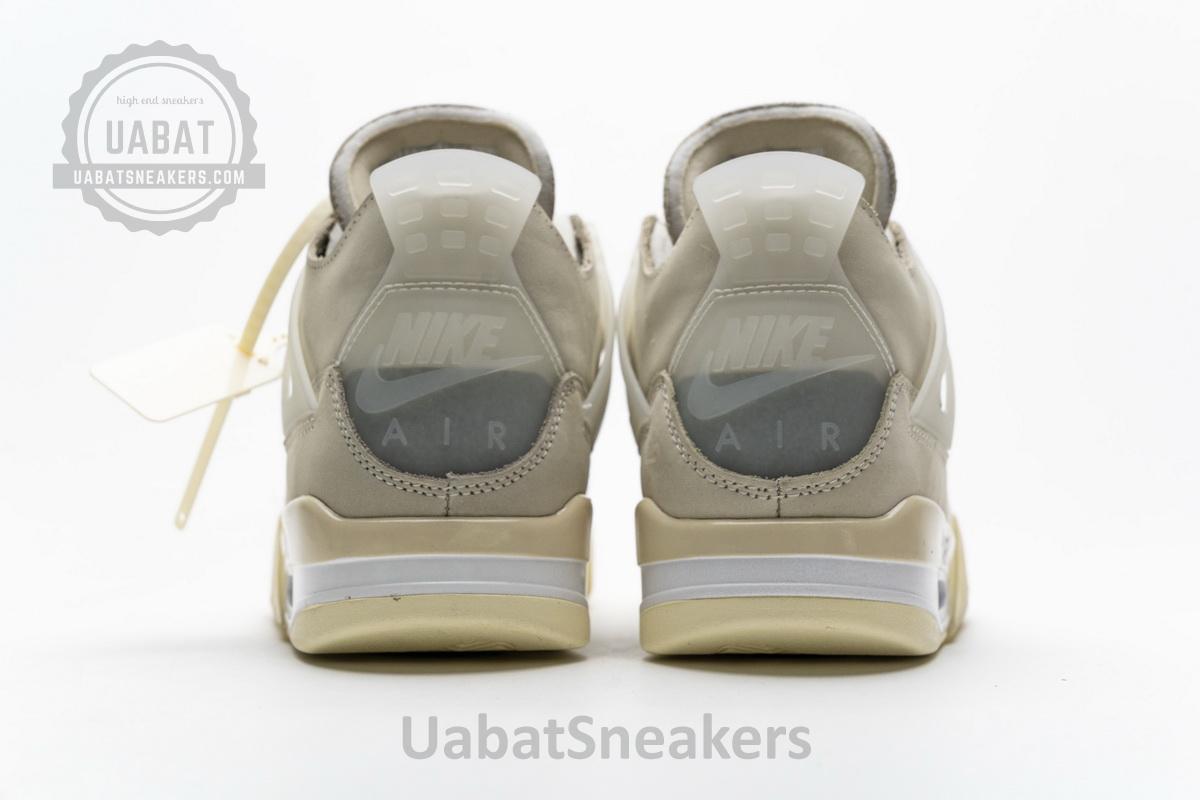 OFF White x Air Jordan 4 Sail - Image 7