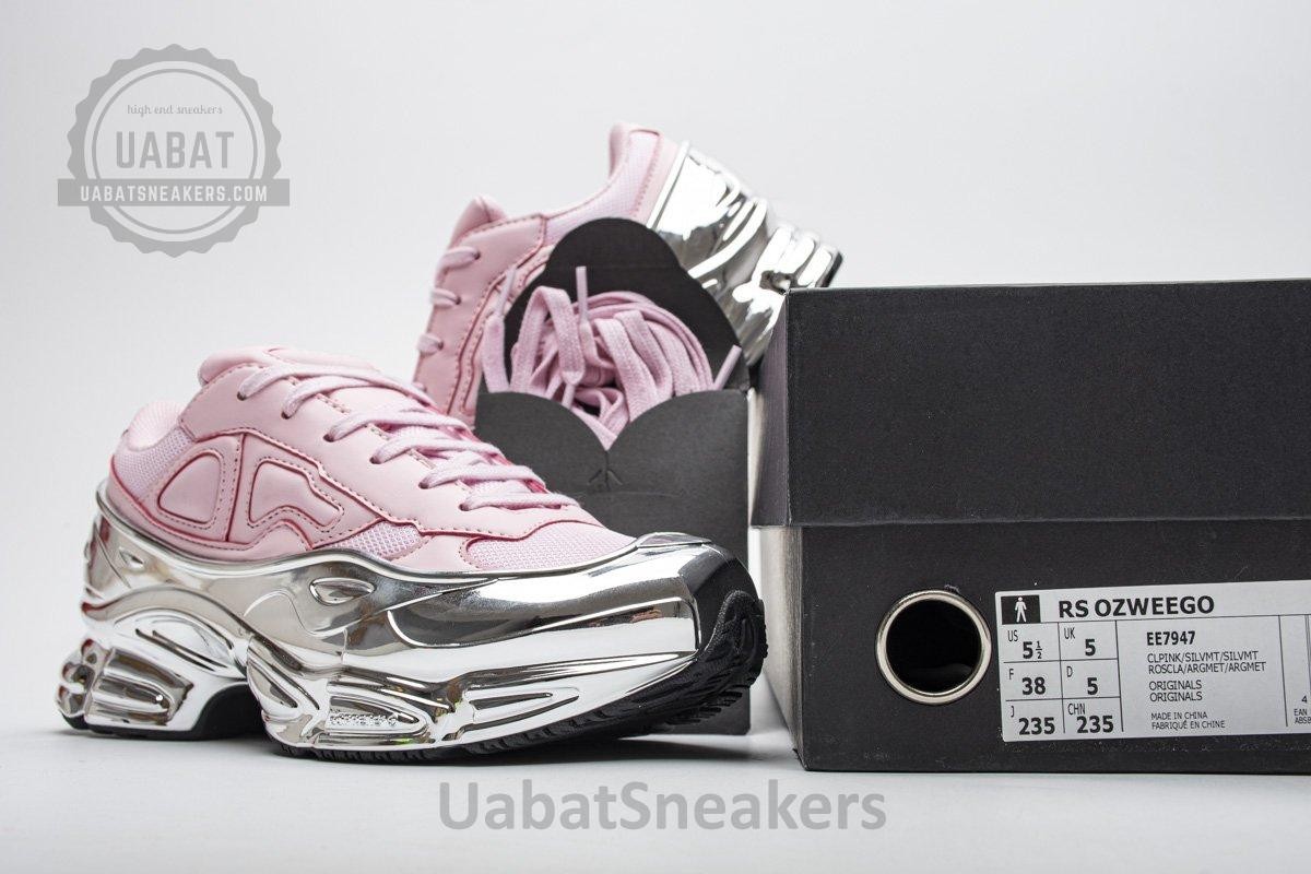 EE7947 adidas X Raf Simons Ozweego Pink Silver Metallic - Image 3