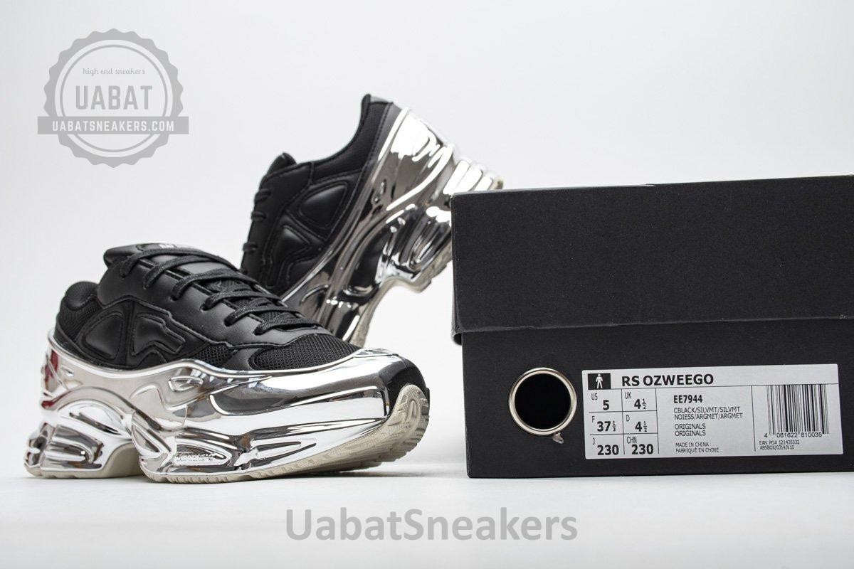 EE7944 adidas X Raf Simons Ozweego Black Silver Metallic - Image 3