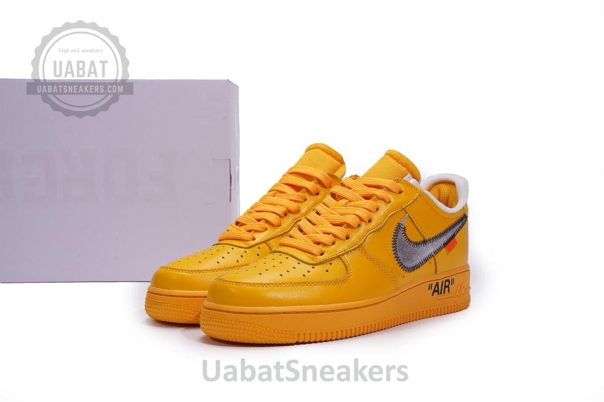 Off-White x Nike Air Force 1 Low University Gold - Image 3