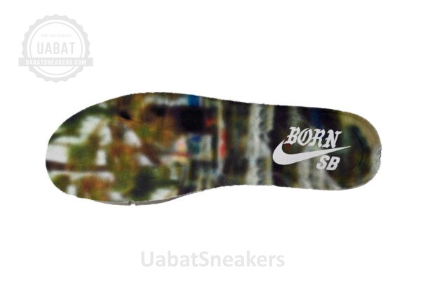 Born x Raised x Nike SB Dunk Low Blue White - Image 9