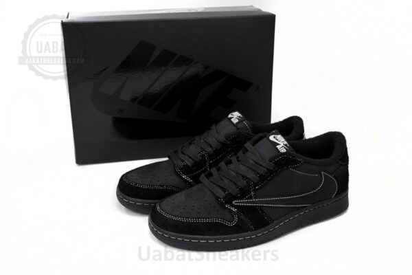 Travis Scott x Air Jordan 1 Low Black Phantom - Image 6