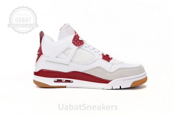 Nike SB x Air Jordan 4 White Red - Image 2