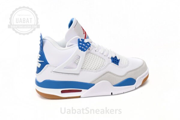 Nike SB x Air Jordan 4 White Blue - Image 6