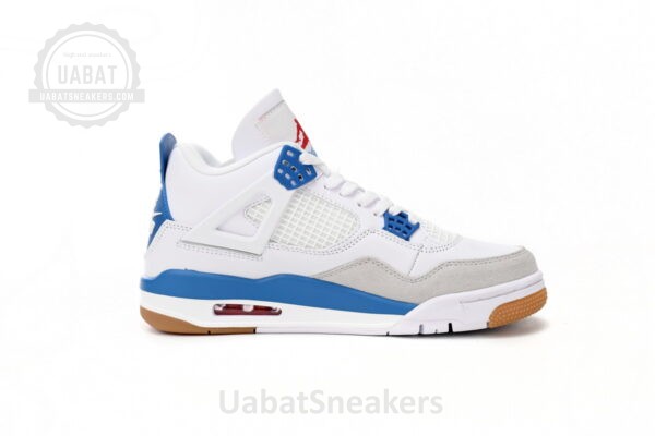 Nike SB x Air Jordan 4 White Blue - Image 2