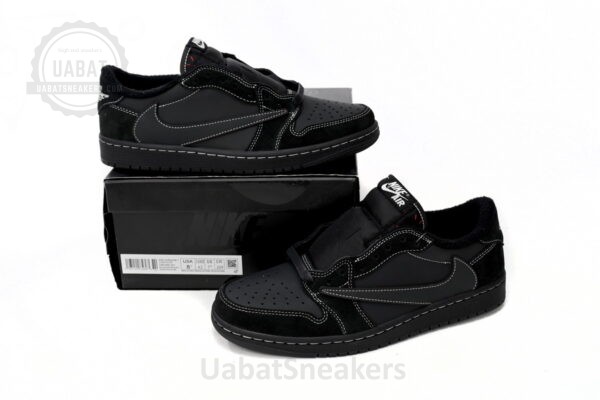 Travis Scott x Air Jordan 1 Low Black Phantom - Image 4