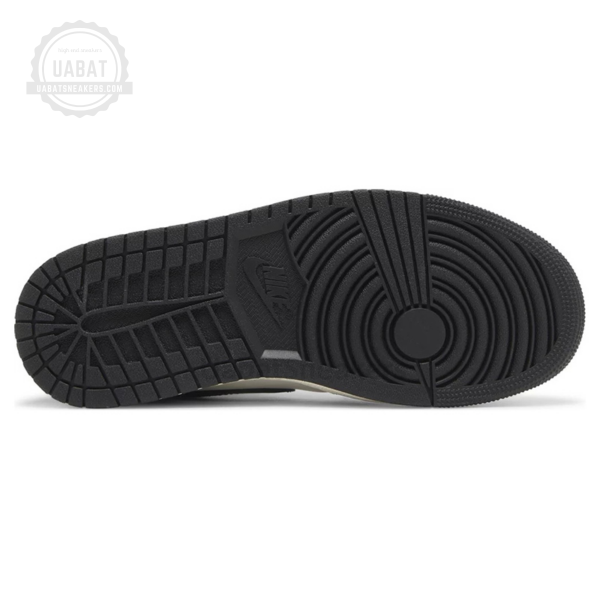 Wmns Air Jordan 1 Mid 'Black Sail Gym Red' - Image 5