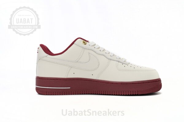 DQ7582-100 Nike Air Force 1’07 Low Beige Red - Image 2