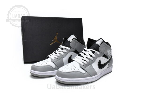 Air Jordan 1 Mid 'Light Smoke Grey' 554724-078 - Image 3