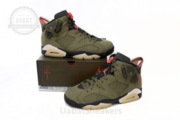 TRAVIS SCOTT X AIR JORDAN 6 “MEDIUM OLIVE” - Image 2