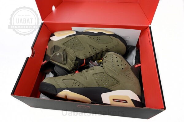 TRAVIS SCOTT X AIR JORDAN 6 “MEDIUM OLIVE” - Image 3