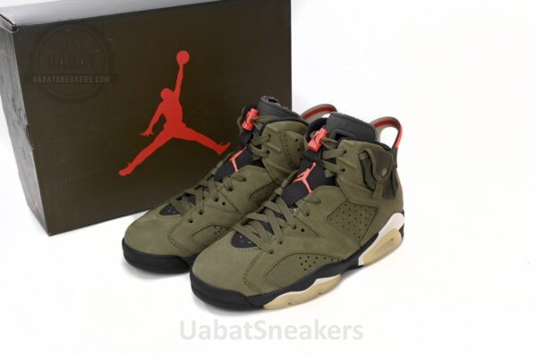 TRAVIS SCOTT X AIR JORDAN 6 “MEDIUM OLIVE” - Image 6